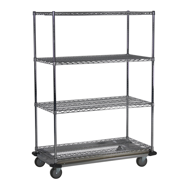 Technibilt Shelving Systems MD Unit, w/Casters, 4-Shelf, 24x48x70 MD456CH